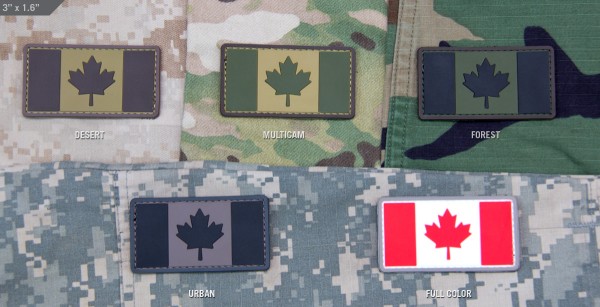 Mil Spec Monkey Patch Canadian Flag PVC