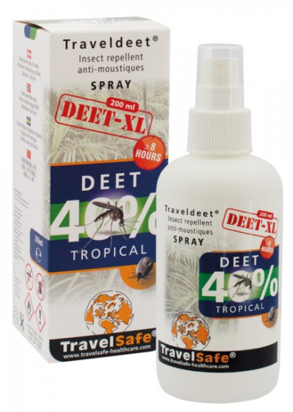 TravelSafe TravelDEET 40% XL – Spray 200ml