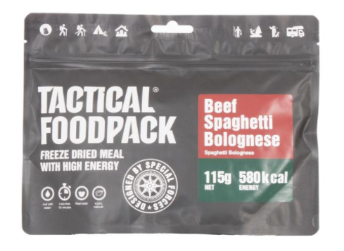 Tactical Foodpack Beef Spaghettie Bolg.