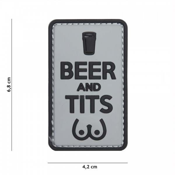 3D PVC beer and tits Patch