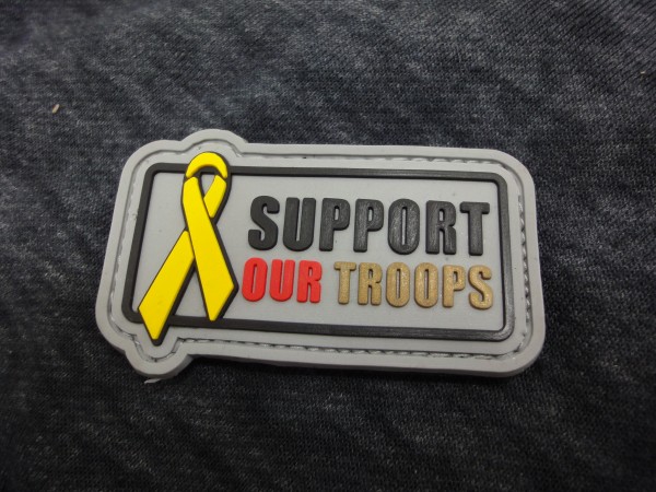 PW Support our troops 3D PVC Patch