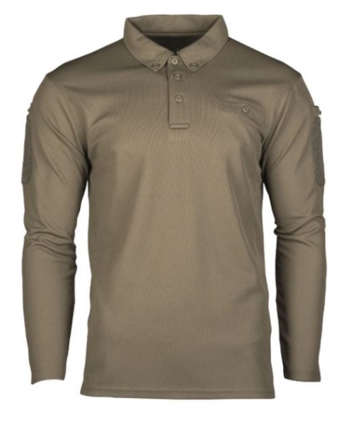 Mil-Tec Tactical Quick Dry Langarm Polo Olive